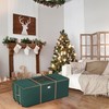 Hastings Home Hastings Home Rolling Christmas Tree Storage Duffel Bag|12FT Artificial Trees | Green Canvas 604092KCM